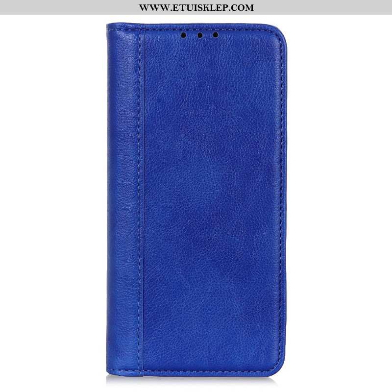 Etui Na Telefon do Samsung Galaxy S22 Ultra 5G Etui Folio Elegancka Dwoina Skóry Liczi